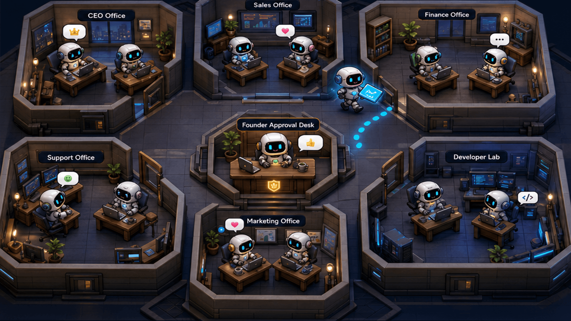 xyroCore AI company office preview